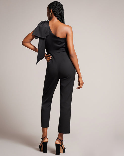 ORLIIE-Trousers-One Shoulder Jumpsuit With Giant Bow Detail- Ted Baker Romania